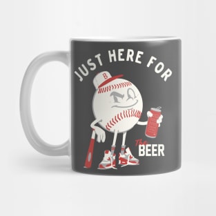 Here for the Beer Baseball Mug